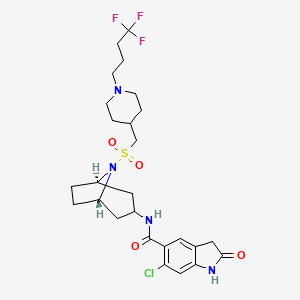 Структурная формула EPZ031686, CAS 2095161-11-6, формула C26H34ClF3N4O4S