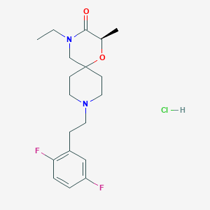 Структурная формула EST73502 HCl, CAS 2307458-82-6, формула C19H27ClF2N2O2