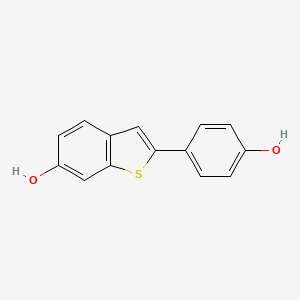 Структурная формула Estrogen receptor modulator 1, CAS 63676-22-2, формула C14H10O2S