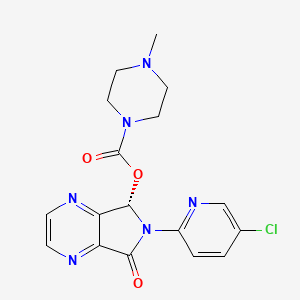 Структурная формула Eszopiclone, CAS 138729-47-2, формула C17H17CIn6O3
