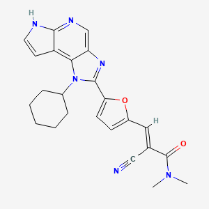 Структурная формула FM-381, CAS 2226521-65-7, формула C24H24N6O2