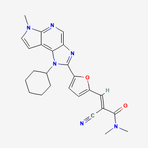 Структурная формула FM-479, CAS 2226521-64-6, формула C25H26N6O2