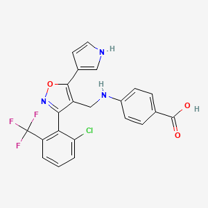 Структурная формула FM26, CAS 2407981-35-3, формула C22H15ClF3N3O3