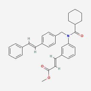 Структурная формула Fexarene, CAS 574013-68-6, формула C32H33NO3