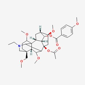 Структурная формула Foresaconitine, CAS 73870-35-6, формула C35H49NO9