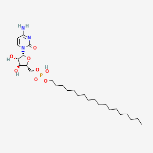 Структурная формула Fosteabine (Cytarabine ocfosfate; YNK 01), CAS 73532-83-9, формула C27H50N3O8P