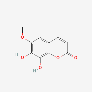 Структурная формула Fraxetin, CAS 574-84-5, формула C10H8O5