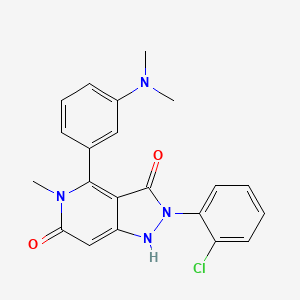 Структурная формула GKT137831(Setanaxib), CAS 1218942-37-0, формула C21H19ClN4O2