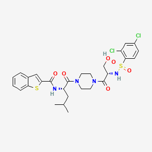 Структурная формула GSK1016790A, CAS 942206-85-1, формула C28H32Cl2N4O6S2