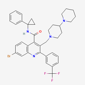 Структурная формула GSK2193874, CAS 1336960-13-4, формула C37H38BrF3N4O