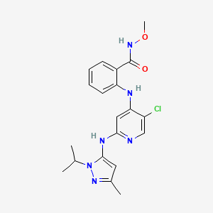 Структурная формула GSK2256098, CAS 1224887-10-8, формула C20H23ClN6O2