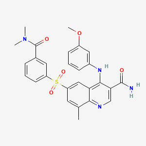 Структурная формула GSK256066, CAS 801312-28-7, формула C27H26N4O5S