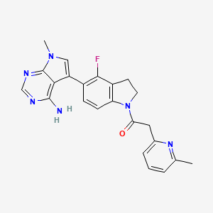 Структурная формула PERK inhibitor GSK2656157, CAS 1337532-29-2, формула C23H21FN6O