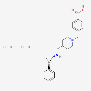 Структурная формула GSK2879552, CAS 1401966-69-5, формула C23H28N2O2.2HCl