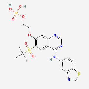 Структурная формула GSK2983559, CAS 1579965-12-0, формула C21H23N4O7PS2