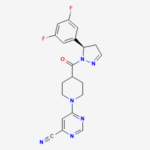 Структурная формула RIP1 inhibitor GSK547, CAS 2226735-55-1, формула C20H18F2N6O
