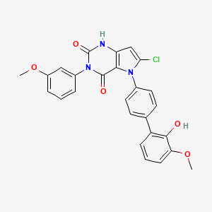 Структурная формула GSK621 (GSK 621;GSK-621), CAS 1346607-05-3, формула C26H20ClN3O5
