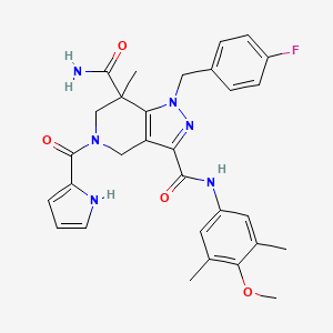 Структурная формула GSK864, CAS 1816331-66-4, формула C30H31FN6O4