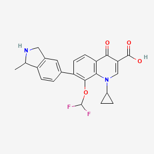 Структурная формула Garenoxacin, CAS 194804-75-6, формула C23H20F2N2O4