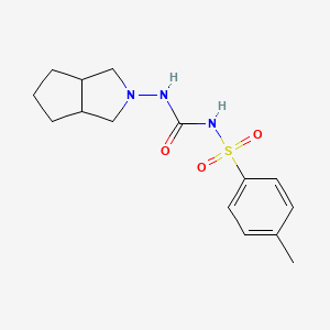 Структурная формула Gliclazide, CAS 21187-98-4, формула C15H21N3O3S