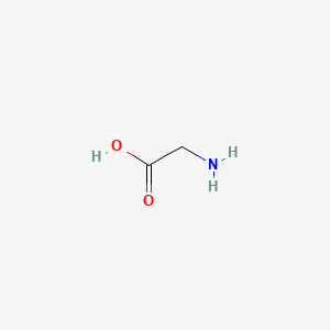 Структурная формула Glycine, CAS 56-40-6, формула C2H5NO2