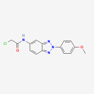 Структурная формула HG106, CAS 928712-10-1, формула C15H13ClN4O2