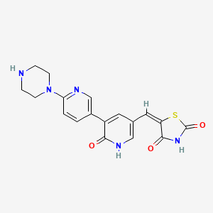 Структурная формула Protein kinase inhibitor 1, CAS 1365986-44-2, формула C18H18ClN5O3S