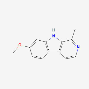 Структурная формула Harmine, CAS 442-51-3, формула C13H12N2O
