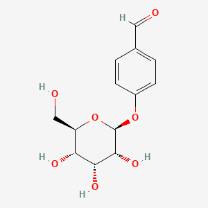 Структурная формула Helicid, CAS 80154-34-3, формула C13H16O7