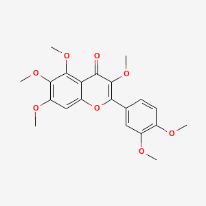 Структурная формула Hexamethylquercetagetin, CAS 1251-84-9, формула C21H22O8