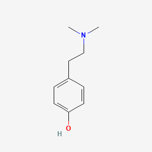Структурная формула Hordenine, CAS 539-15-1, формула C10H15NO