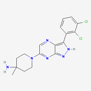 Структурная формула IACS-13909, CAS 2160546-07-4, формула C17H18Cl2N6