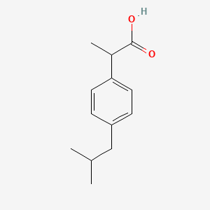Структурная формула Ibuprofen, CAS 15687-27-1, формула C13H18O2