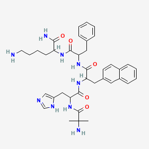 Структурная формула Ipamorelin, CAS 170851-70-4, формула C38H49N9O5