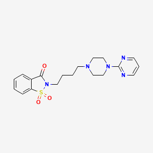Структурная формула Ipsapirone, CAS 95847-70-4, формула C19H23N5O3S