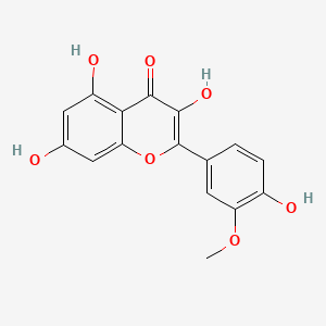 Структурная формула Isorhamnetin, CAS 480-19-3, формула C16H12O7