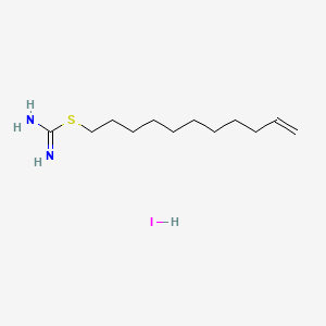 Структурная формула Isothiuronium, CAS 22584-04-9, формула C12H24N2S.HI
