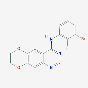 Структурная формула JCN037, CAS 2305154-31-6, формула C16H11BrFN3O2