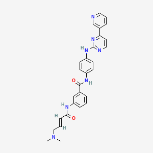 Структурная формула JNK-IN-7, CAS 1408064-71-0, формула C28H27N7O2