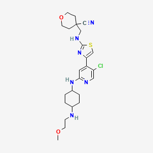 Структурная формула JSH-150, CAS 2247481-21-4, формула C24H33ClN6O2S
