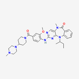 Структурная формула JWG-071, CAS 2250323-50-1, формула C34H44N8O3