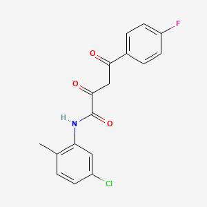 Структурная формула SEC inhibitor KL-2, CAS 900308-51-2, формула C17H13ClFNO3