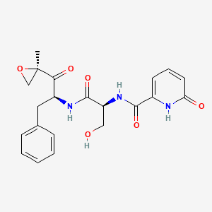Структурная формула KZR-504, CAS 1629052-78-3, формула C21H23N3O6