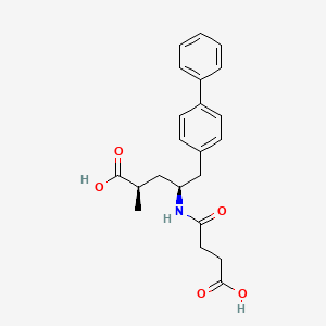 Структурная формула LBQ-657(Sacubitrilat), CAS 149709-44-4, формула C22H25NO5