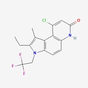 Структурная формула LGD-3303, CAS 917891-35-1, формула C16H14ClF3N2O
