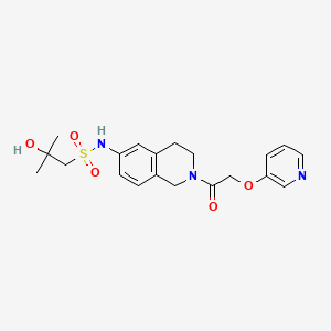 Структурная формула LSN3154567(Nampt-IN-1), CAS 1698878-14-6, формула C20H25N3O5S