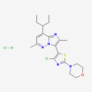 Структурная формула LY2420987, CAS 910549-79-0, формула C20H26ClN5Os.ClH