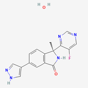 Структурная формула LY3143921, CAS 1627696-53-0, формула C16H14FN5O2