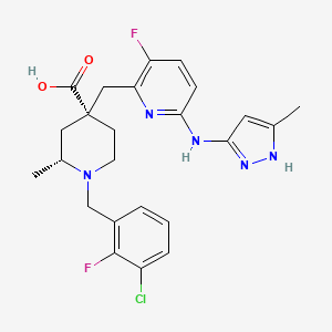 Структурная формула LY3295668 (AK-01), CAS 1919888-06-4, формула C24H26ClF2N5O2