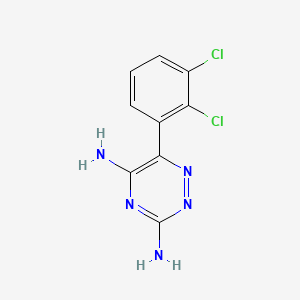 Структурная формула Lamotrigine, CAS 84057-84-1, формула C9H7Cl2N5